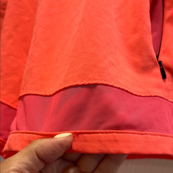 PINK Victoria's Secret Women's Neon Orange and Black Athletic Shorts - Picture 4 of 9
